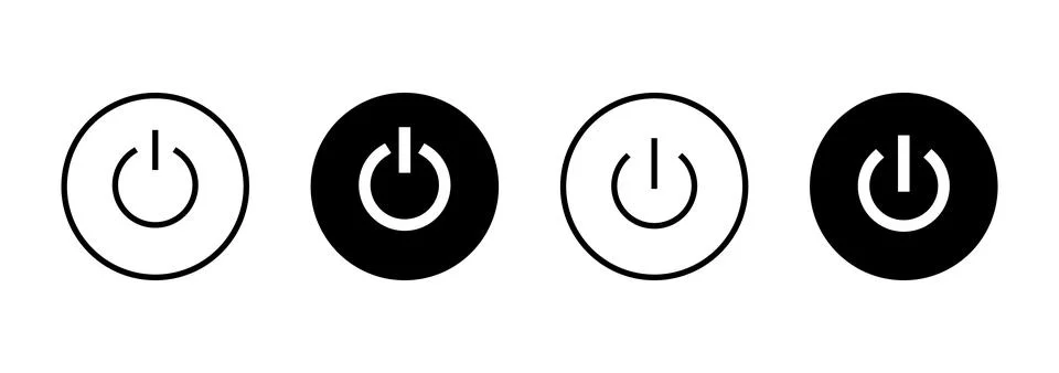Power icon vector. Power Switch sign and symbol. Electric power 스톡 일러스트