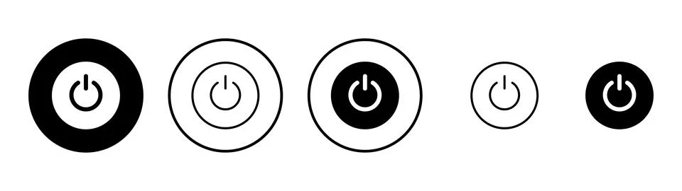 Power icon vector. Power Switch sign and symbol. Electric power イラスト素材