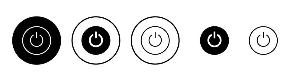Power icon vector. Power Switch sign and symbol. Electric power イラスト素材