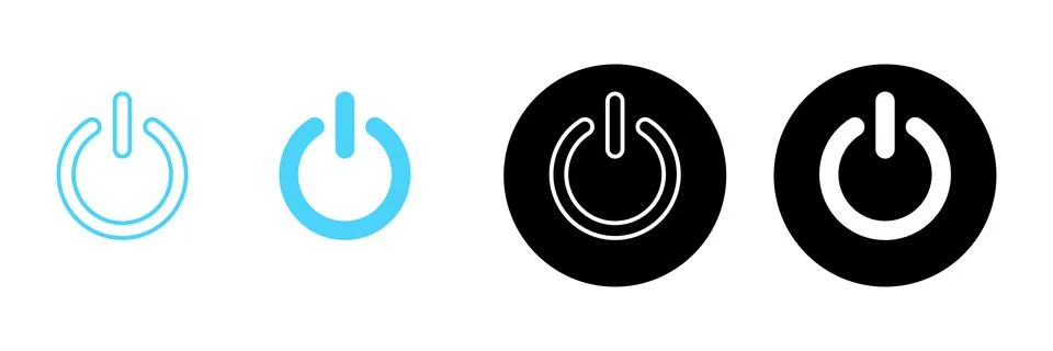 Power icon vector. Power Switch sign and symbol. Electric power イラスト素材