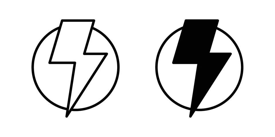 Power icon vector symbol graphics Stock Illustration
