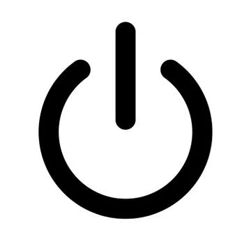 Power icon on white background. Vector illustration. Stock Illustration