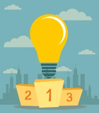 Power of the idea Stock Illustration