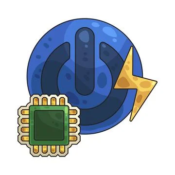 Power illustration Ilustração Stock