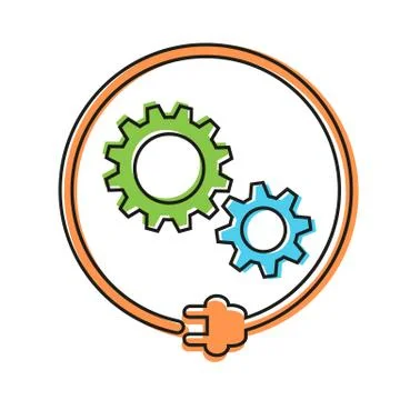 Power industry icon Stock Illustration