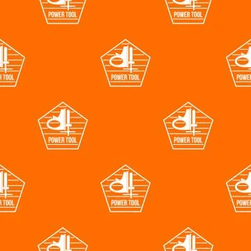 Power instrument pattern vector orange Stock Illustration