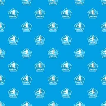 Power instrument pattern vector seamless blue Stock Illustration