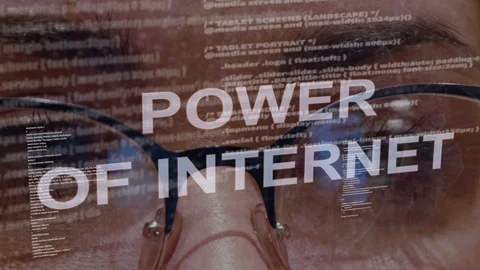 Power of internet text on female software developer Stock Footage 107661128