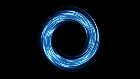 Power isolated. Abstract glowing blue seamless loop neon background animate.. Stock Footage 293486056