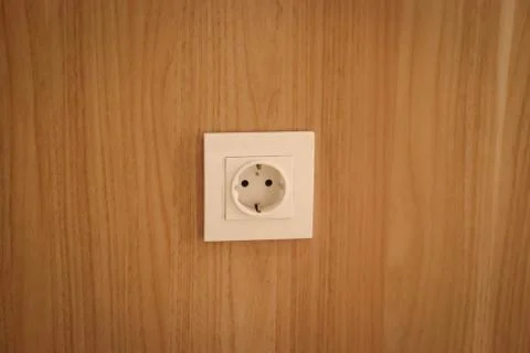 Power jack on the wall - Image 写真素材