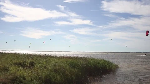 Power Kites In The Sky Stock Footage 81204133