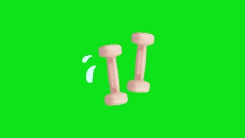 Power lifting animation on green screen Vidéo 328961935