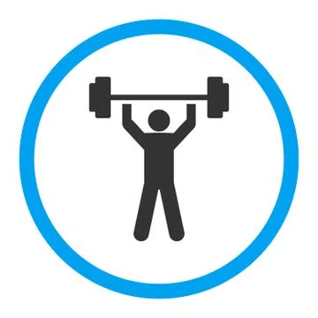 Power lifting icon Stock Illustration