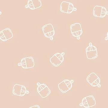 Power light bulb line seamless pattern 库存插图