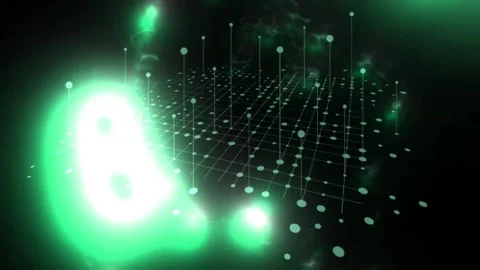 Power Light Strobe Network Technology Net Animation Overlay 4k Black Stock Footage 289912398