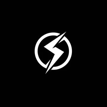 Power lightning logo Illustration