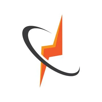 Power lightning logo Stock-Illustration