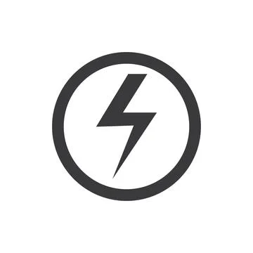 Power lightning logo Stock Illustration