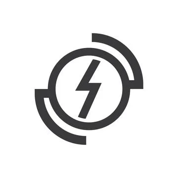 Power lightning logo Stock-Illustration