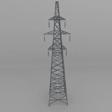 Power Line 3 3D Model