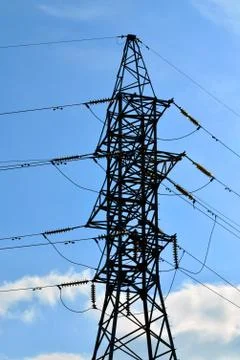 Power line closeup Stock Photos