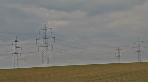 Power Line Stock-Footage 5264196