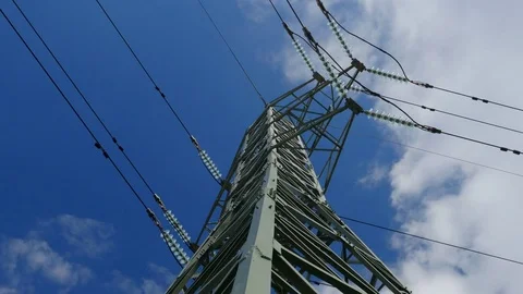 Power Line Stock Footage 81513899