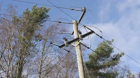 Power line 库存影片 154349716