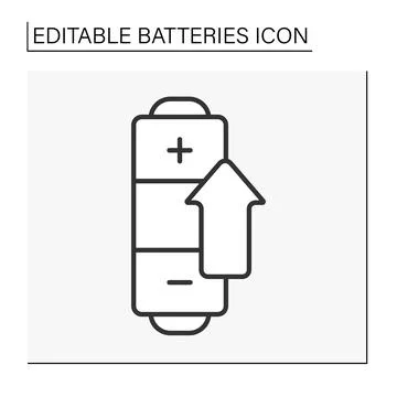 Power line icon Stock Illustration
