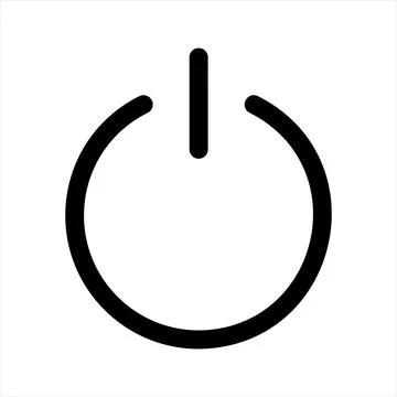 Power line icon vector illustration isolated on white background Stock Illustration