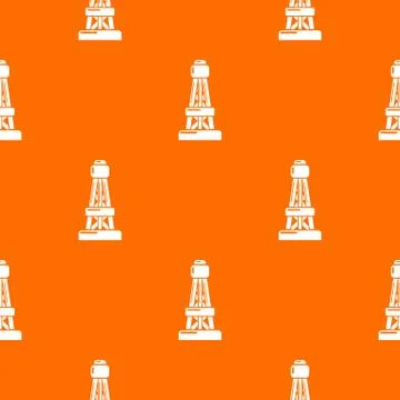 Power line pattern orange Stock Illustration