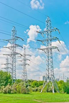 Power line Stock Photos