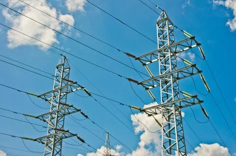 Power line Stock Photos