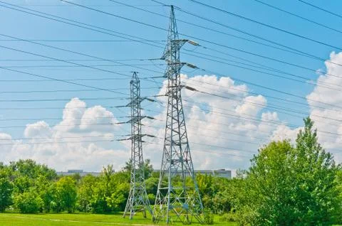 Power line Stock Photos