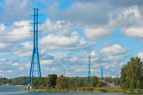 Power line Stock Photos