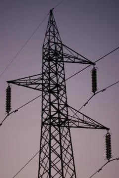 Power line Stock Photos