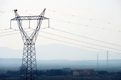 Power line Stock Photos