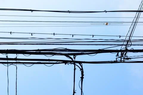 Power line Stock Photos