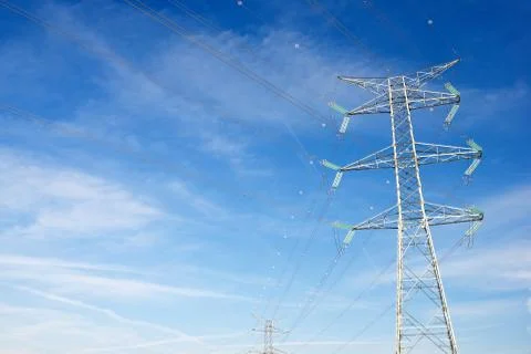 Power line Stock Photos