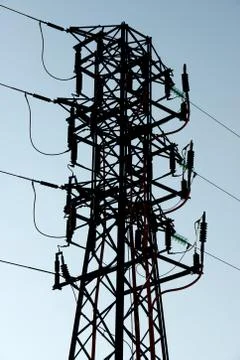 Power line Stock Photos