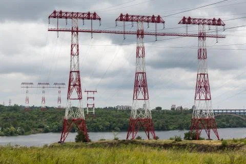 Power line Foto stock