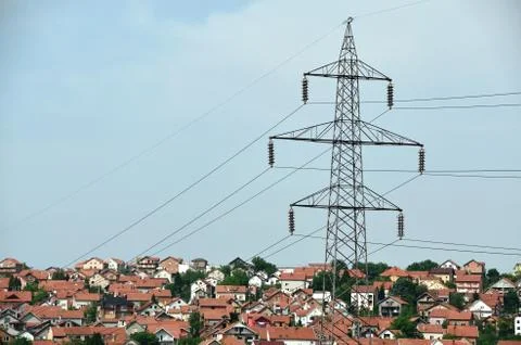 Power line Stock Photos