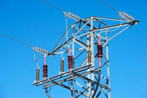 Power line 库存照片