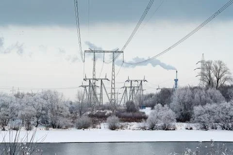 Power line. Stock Photos