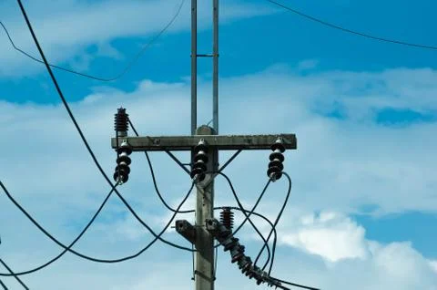 Power line Stock Photos