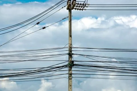 Power line Stock Photos