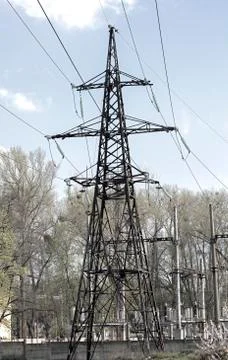 Power line Stock Photos