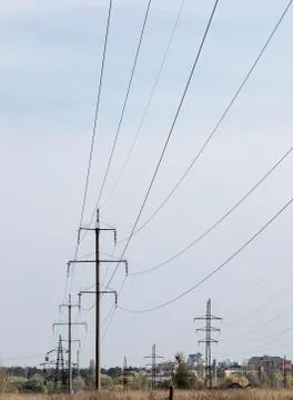 Power line Stock Photos