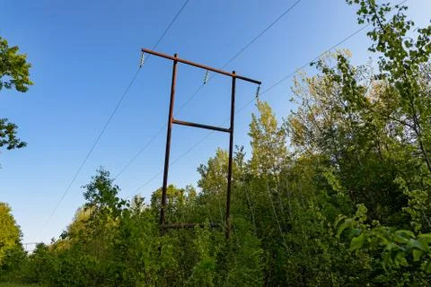 The power line Foto stock