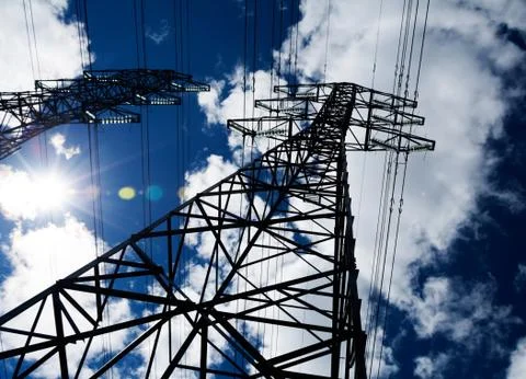 Power Line Stock Photos